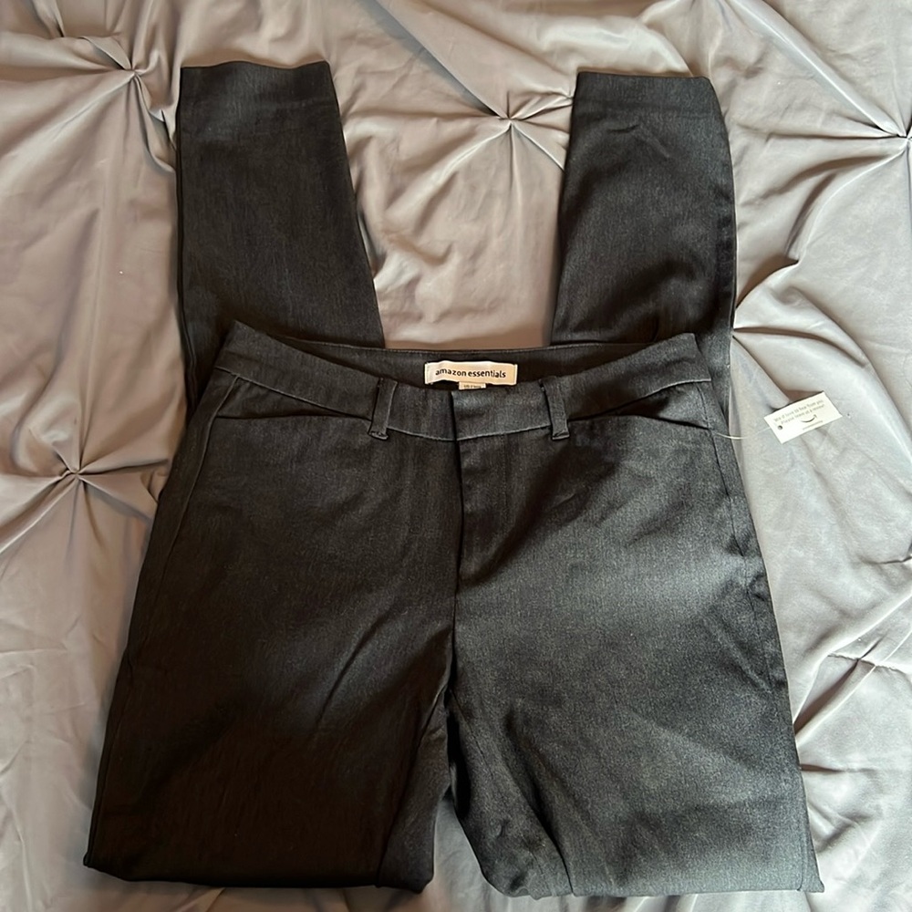 Straight leg stretchy dress pants size 2 long